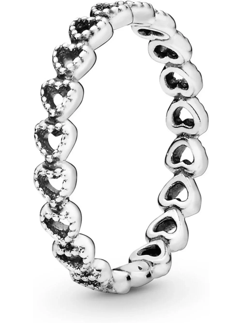 Stackable Heart Ring for Women - Sterling Silver Band - Perfect Gift with Box